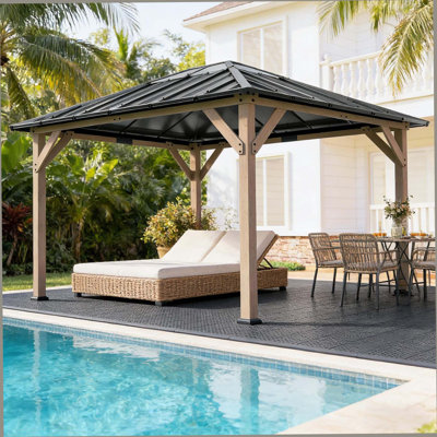Spacious Outdoor Gazebo,Hardtop Gazebo