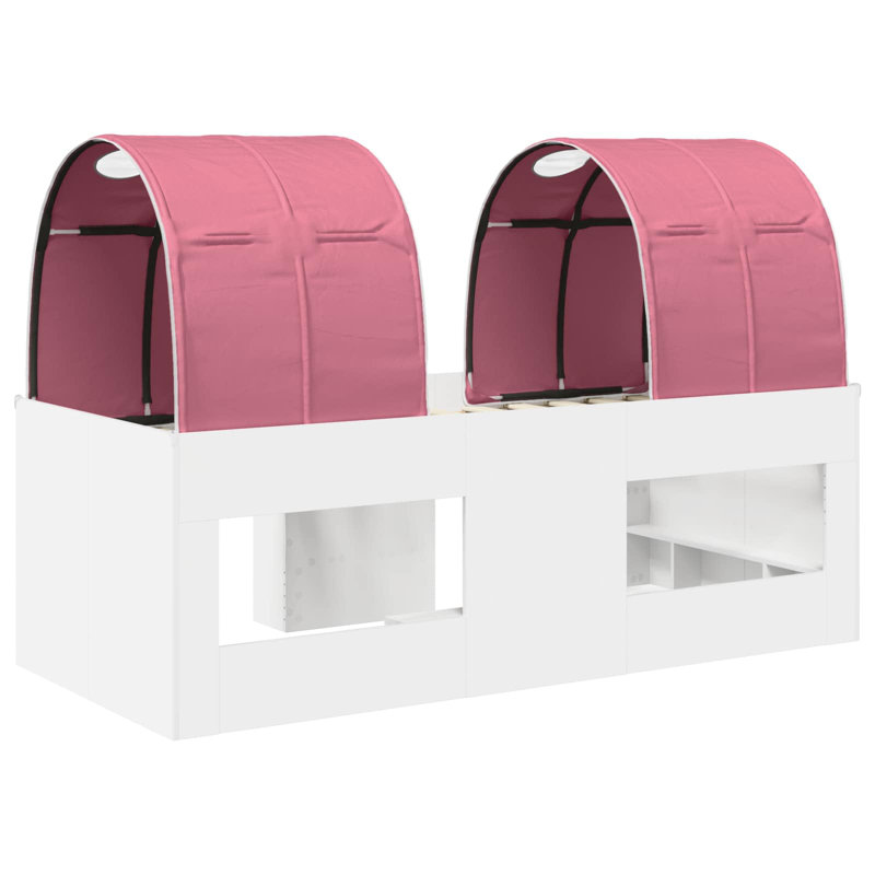 100 X 200cm High Sleepers, White/Pink