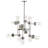 Grantham 12 - Light Steel Dimmable Sputnik Modern Linear Chandelier