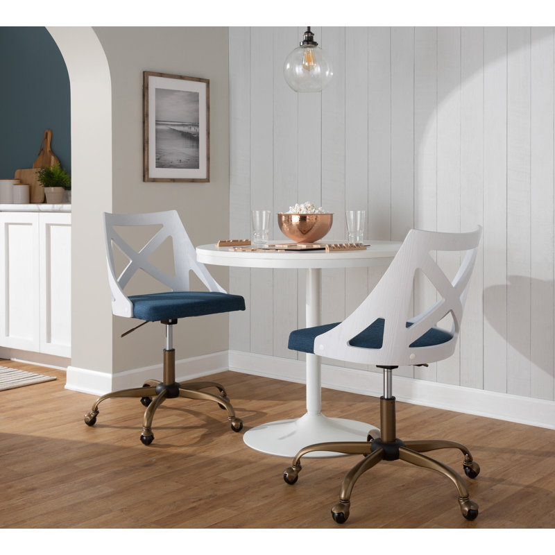 Task Chair, Blue, White