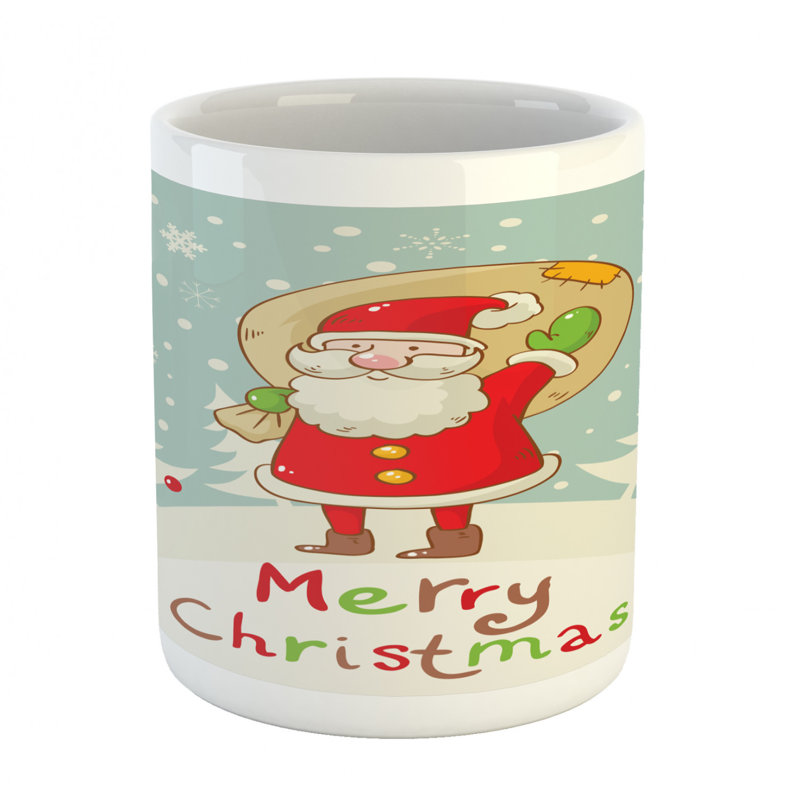 Grande tasse à café santa