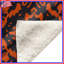 Couvertures orange à motif damassé-128733012