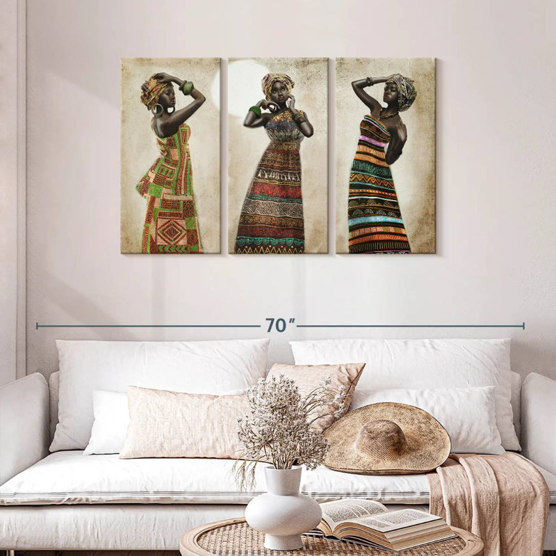 Leisha African Elegance, 28" H x 45" W