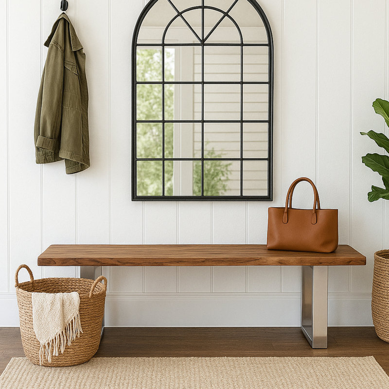 Aabriella Solid Wood Bench