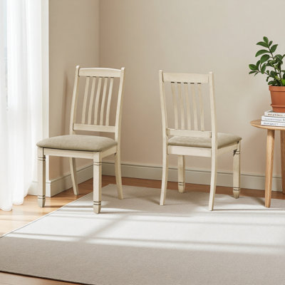 Chaise de salle à manger, hauteur 38 po, ensemble de 2, côté, rembourrée, cuisine, salle à manger