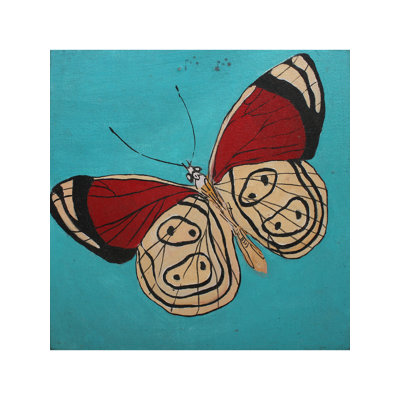 Paire de papillons | Acrylique sur toile | Art par Deepa Kushwaha