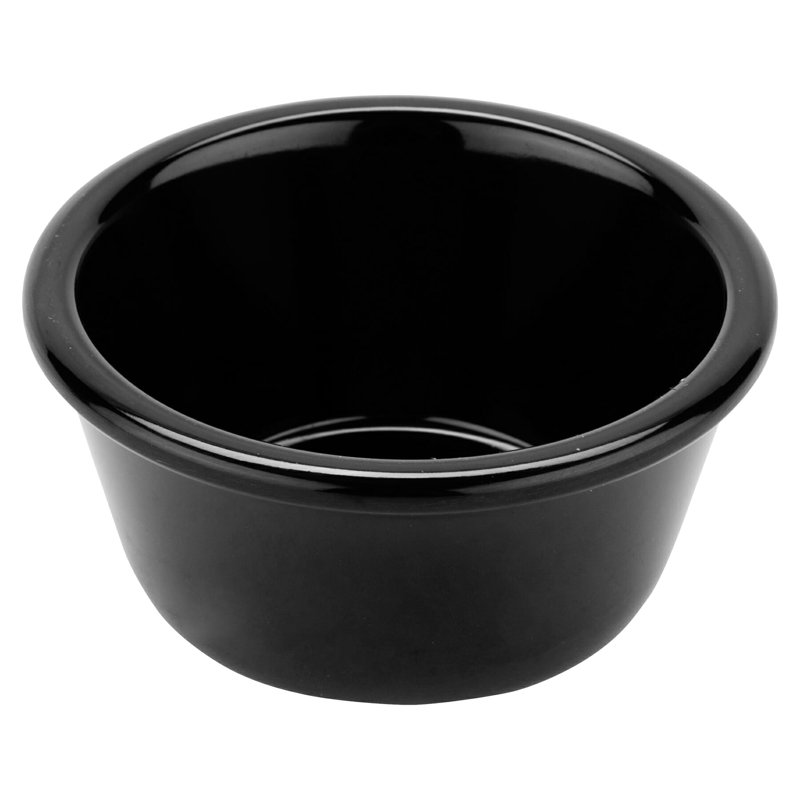 G.E.T. Melamine 12 Piece Ramekin / Soufflé Dish Bakeware Set, Black