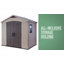Keter Factor Shed 8x6ft - Brown
