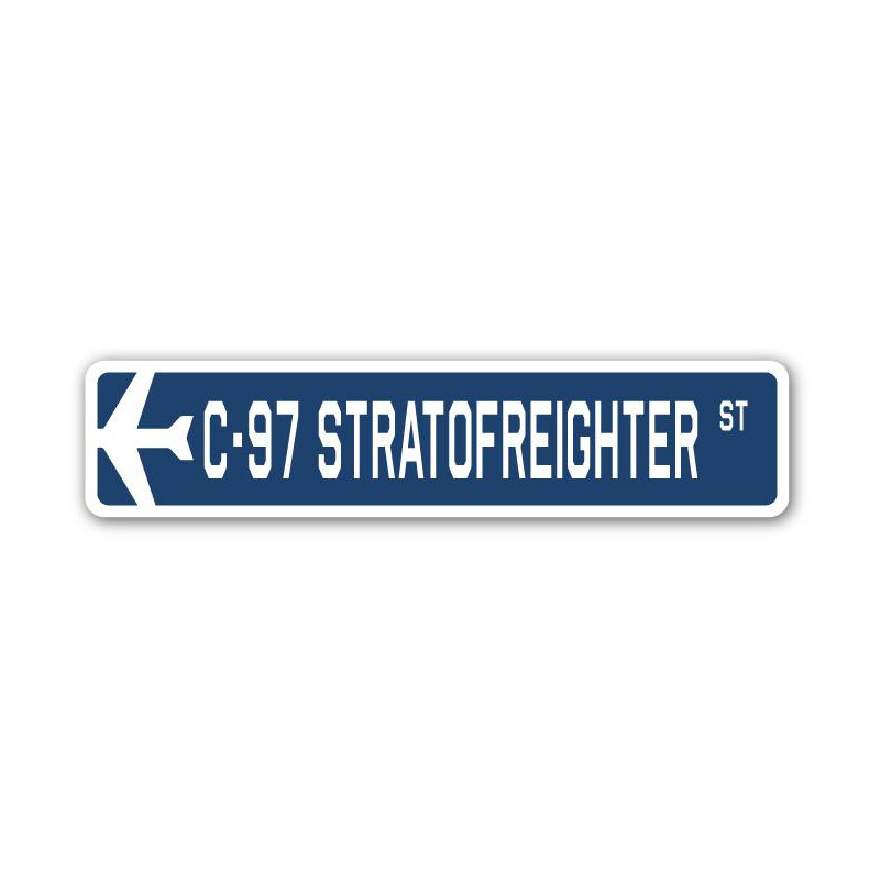 Plaque de rue Barrera C-97 Stratofreighter Air Force, H 4 po x l 18 po x P 1 po