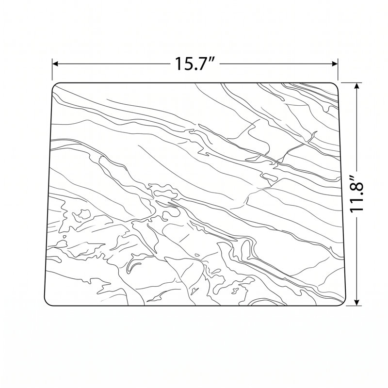Artistic Tempered Glass Cutting Board