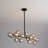 Holmesfield 16 - Light Dimmable Bubble Glass Sputnik Modern Linear Chandelier-1200774542