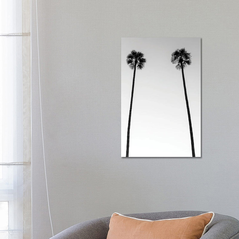 Two Palm Trees 1 Piece Wrapped Canvas Wall Art, 66.04 cm H x 45.72 cm W x 3.175 cm D