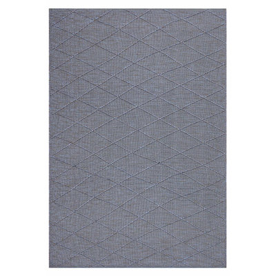 Tapis kilim Mila anthracite lavable à la machine antidérapant
