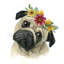 « fleur couronne pup i », impression sur toile-29283348-74747620-74747615