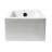 Alfi Brand 10'' White Porcelain Rectangular Bathroom Sink with Overflow