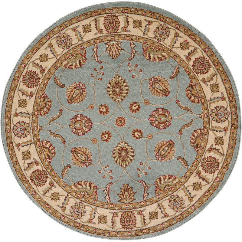 Baranof Oriental Indoor Rug, Round 5'3"