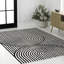 Tapis noir / blanc Sofia-343916700