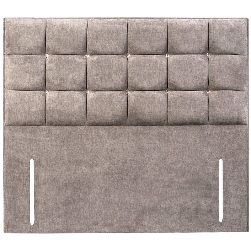 Glamour Upholstered Headboard, Red -1, Single (3'), Velvet
