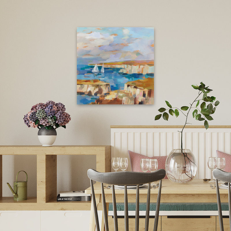 Cape Kaliakra, art contemporain de l'océan, H 18 po x l 18 po