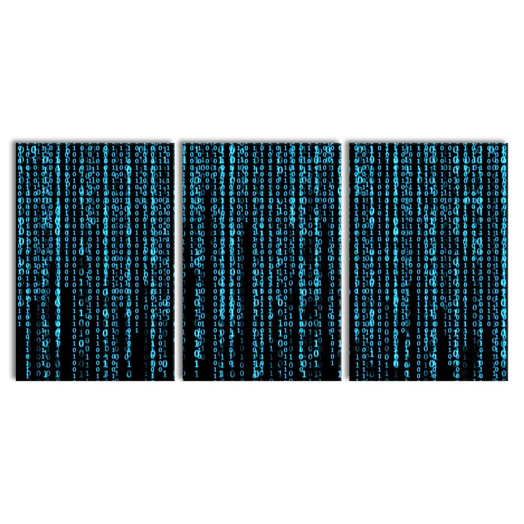 3-tlg. Leinwandbilder-Set Matrix