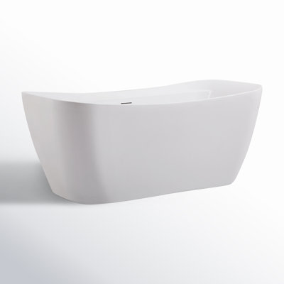 Dezra 59" Freestanding Soaking Bathtub