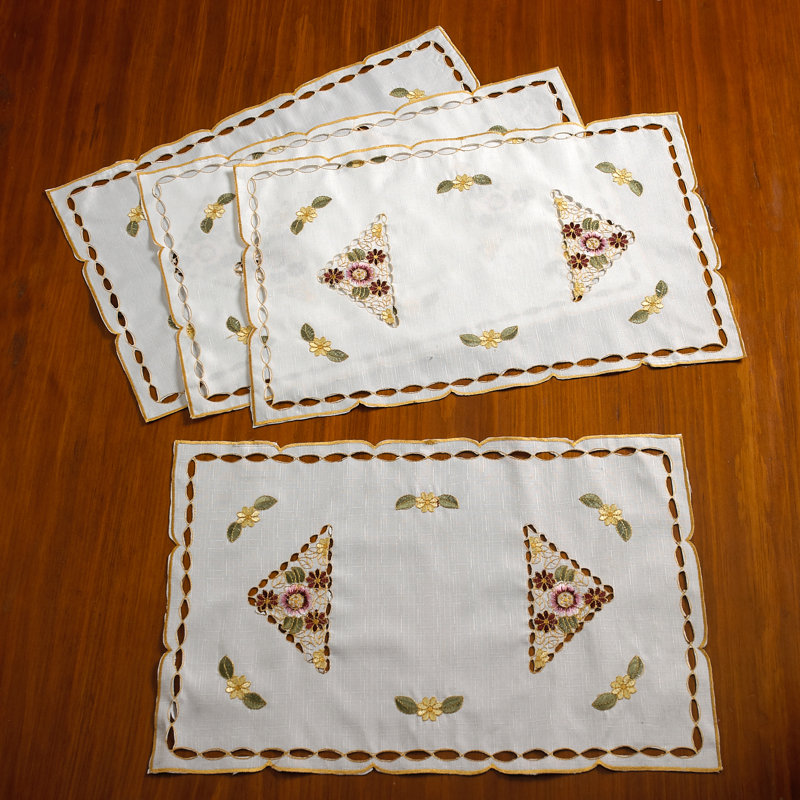Ellesmere Polyester Embroidered Rectangle Placemat