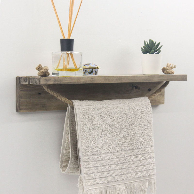 Locelso 100% SPRUCE WOOD Floating Shelf