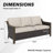 Premium Outdoor Patio Rattan Three-person Sofa-589614008