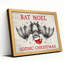 Bat Noel, art de Noël gothique sur toile tendue, impression sur toile, ensemble de 1