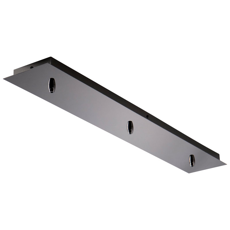 Satin Nickel 36" Linear Island Pendant Canopy, Energy Star