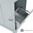 Fluted Kitchen Island with Trash Can Storage, Power Outlet & Internal Storage Rack (Grey Blue)-129470456