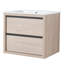 Armoire de salle de bain murale 24 po avec 2 tiroirs à fermeture douce et lavabo en céramique blanche - Design contemporain Bva02524plo-g-bl9060b (w1286s00034-1640393836