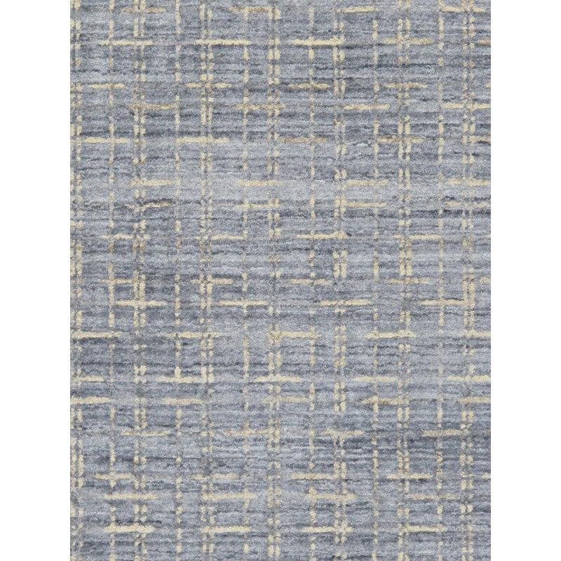 Tapis géométrique en laine et en coton tissé à la main 8 pi x 10 pi, Rectangle 6 pi x 9 pi