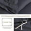 Ensemble de housse de couette simple plissée gris Serta Simply Clean-121337335