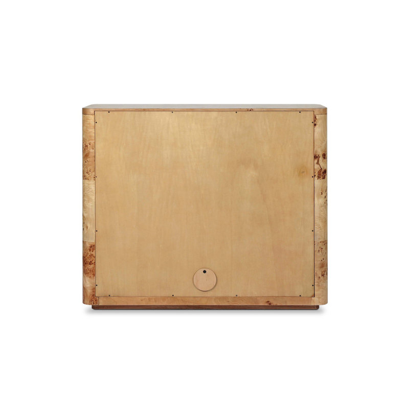 Mullins Small Cabinet-Natural Mappa Burl