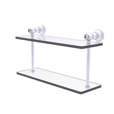Freyja 2 Piece Glass Tiered Shelf