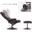 Aashka Ergonomic Faux Leather Recliner with Footrest-1378975469