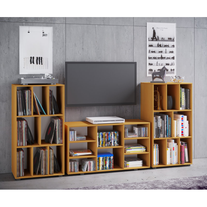 Urgeon 114cm H x 60cm W Cube Bookcase, Yellow