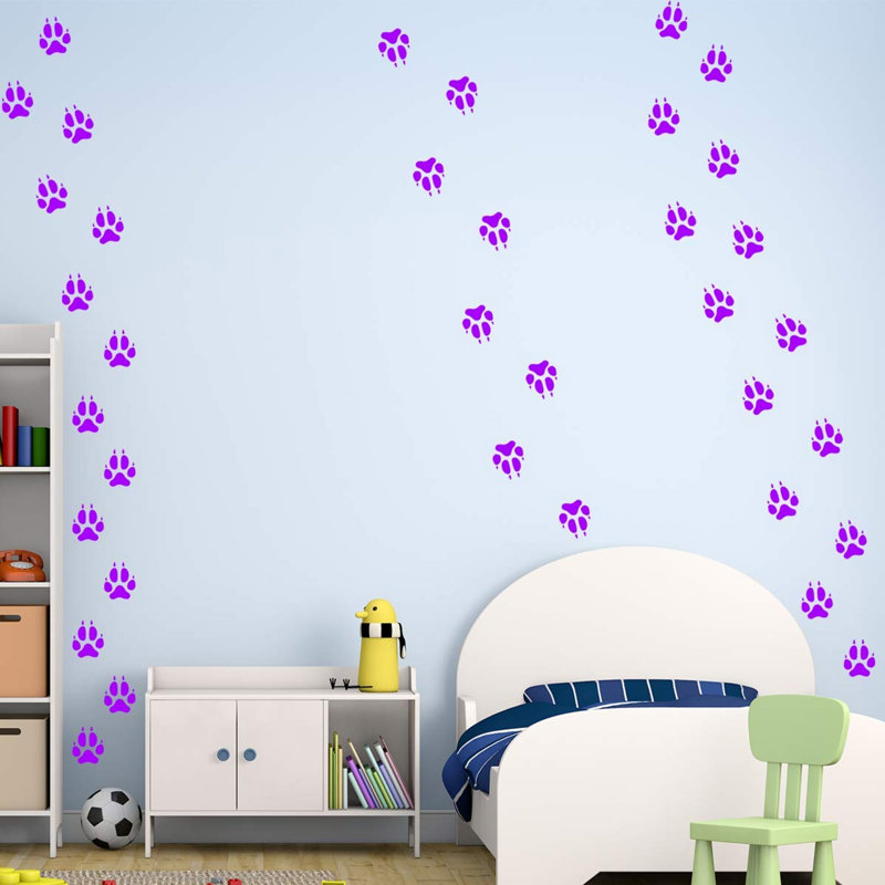 Décalcomanie murale empreintes Cochran, Mauve