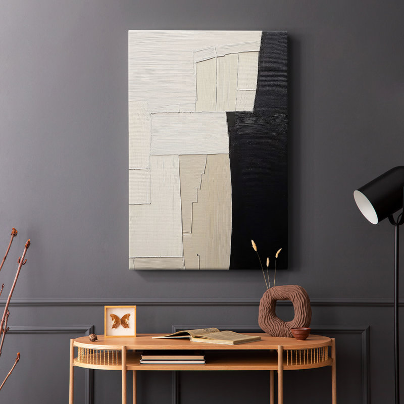 Série ABSTRACT DCLxxix - Toile tendue avec châssis de qualité supérieure - Prêt à être accroché, H 36 po x l 24 po