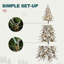 Arbre de Noël mince avec pommes de pin-130068751