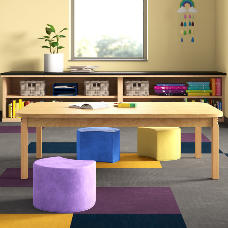 Table rectangulaire d'activités, Natural, 19" H x 60" W x 36" D