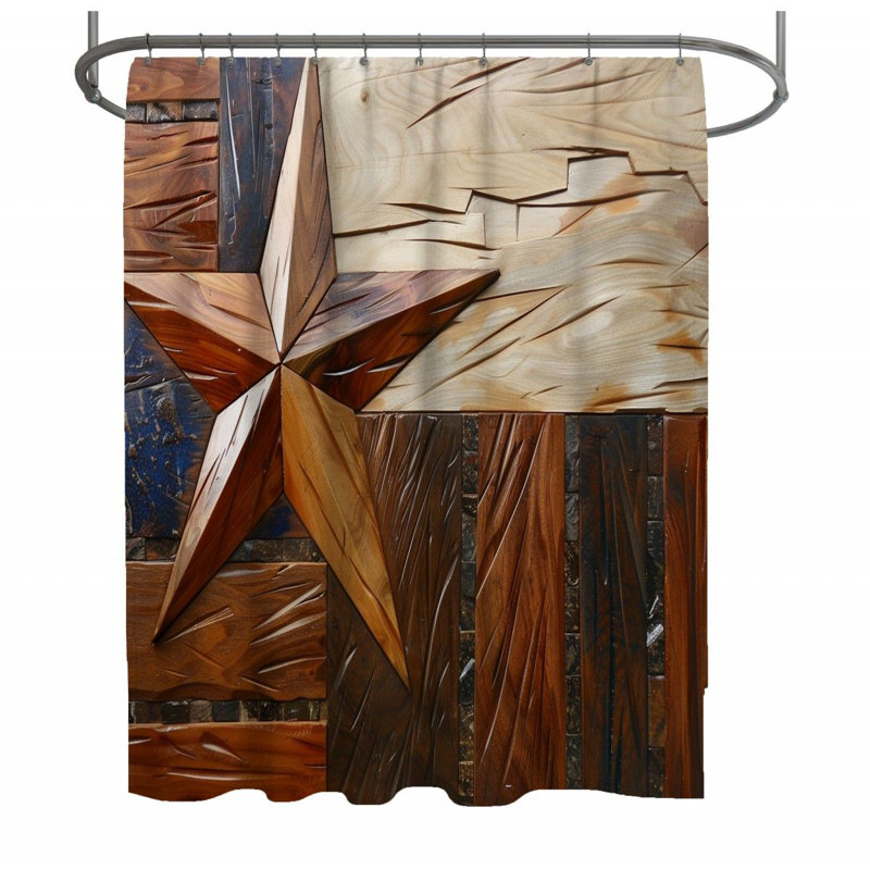 Rideau de douche Nautical, H 93 po x l 70 po