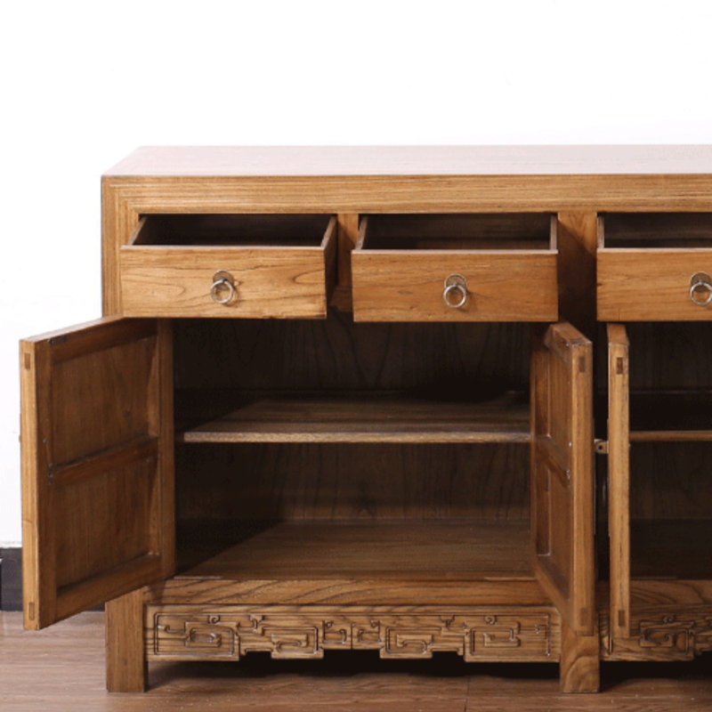 Armoire d'appoint en bois massif Elm