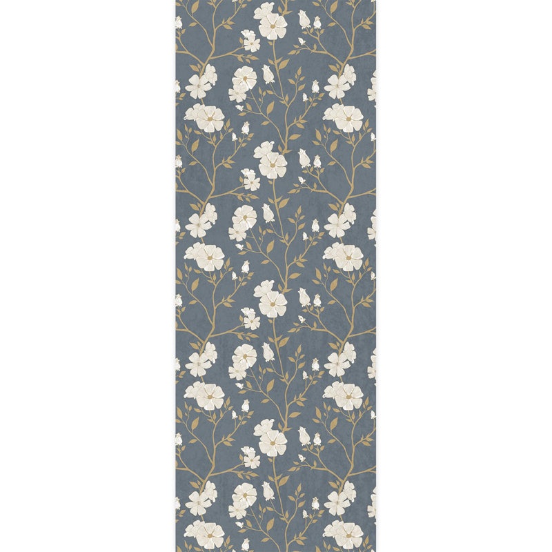 Bordure florale pelez et collez, L 132 po x l 48 po