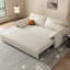 Canapé-lit causeuse 100% polyester beige-130074162