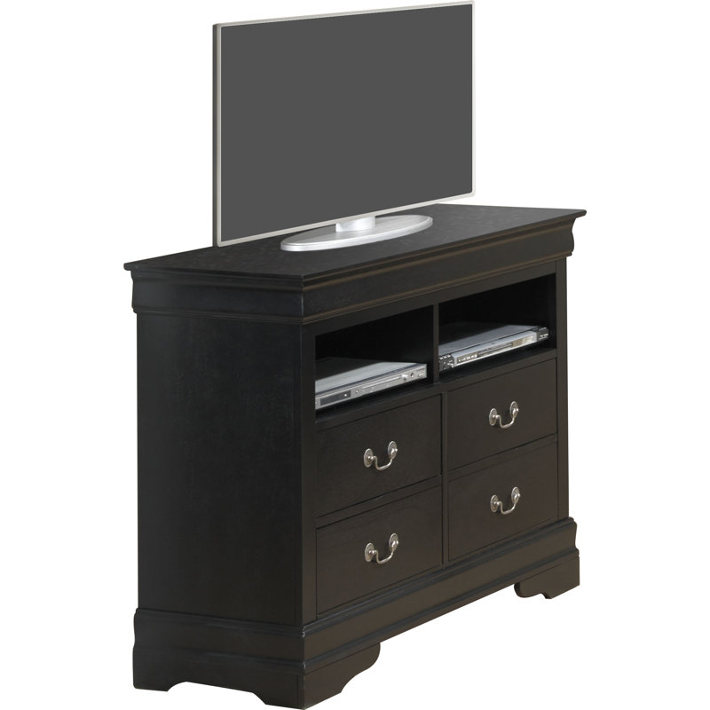 Citronelle 42'' W 4 - Drawer Dresser, Black