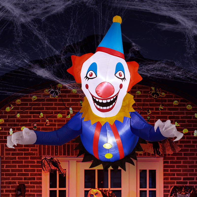 40 po Décorations d'Halloween gonflables de clown d'Halloween 