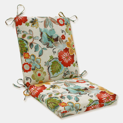 Coussin aux coins carrés pour chaise de salle à manger intérieur / extérieur Osian