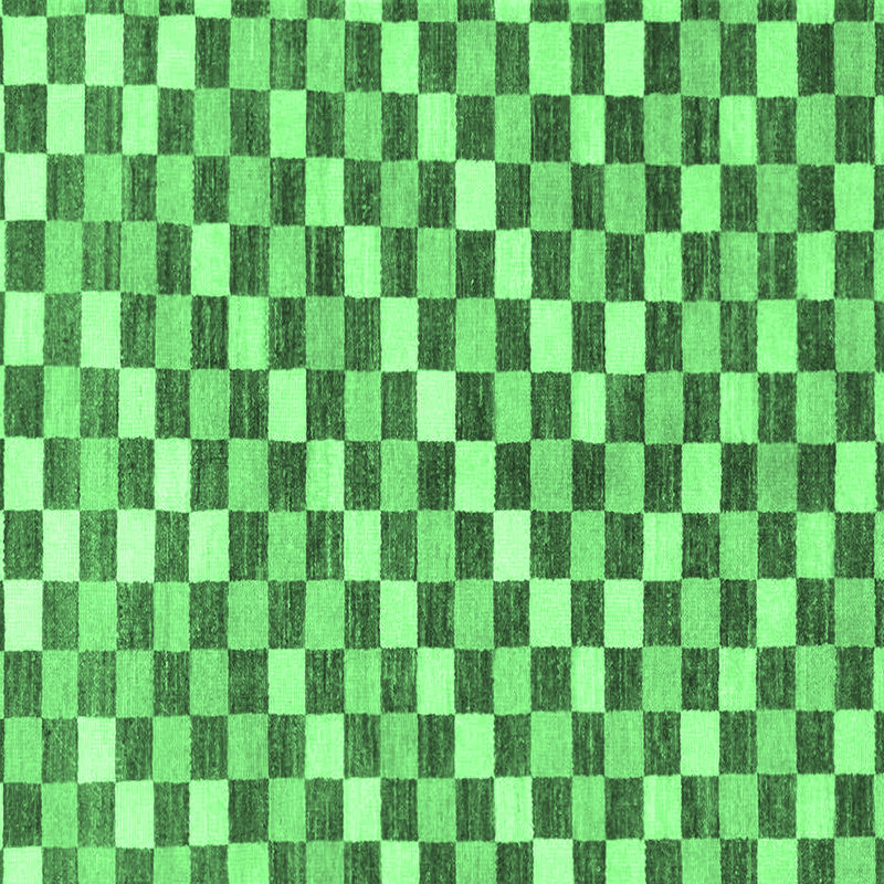 Washable Checkered Indoor Rug, Square 8'